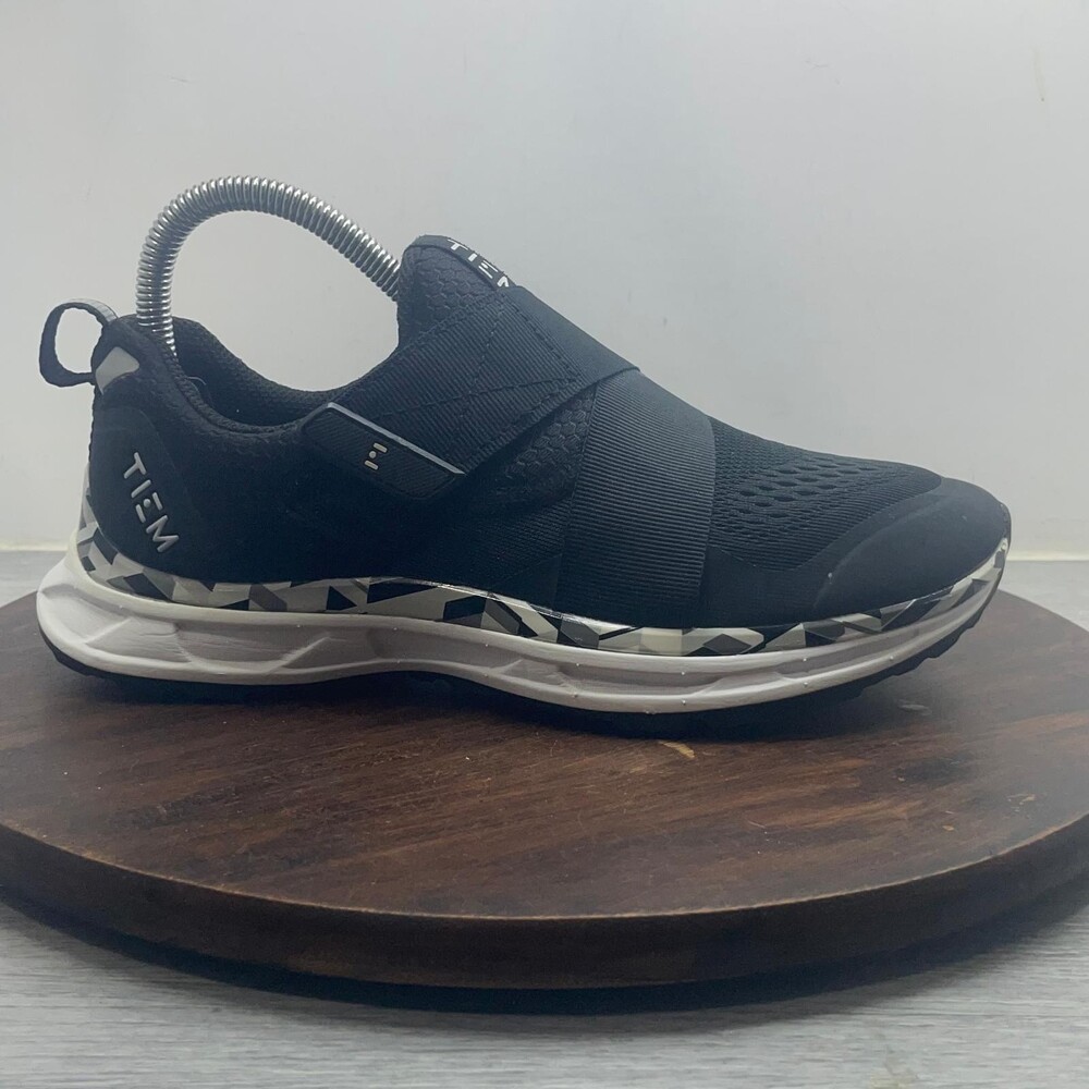 TIEM Slipstream Indoor Cycling Shoes 100001W Black SPD Cleats Womens Size 7